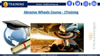 Abrasive Wheels Course | Online Training Accredited by CPD & IIRSM