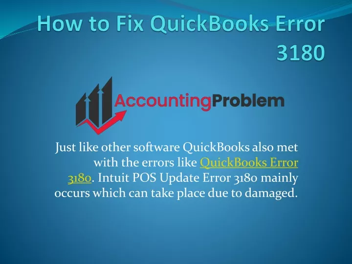 how to fix quickbooks error 3180