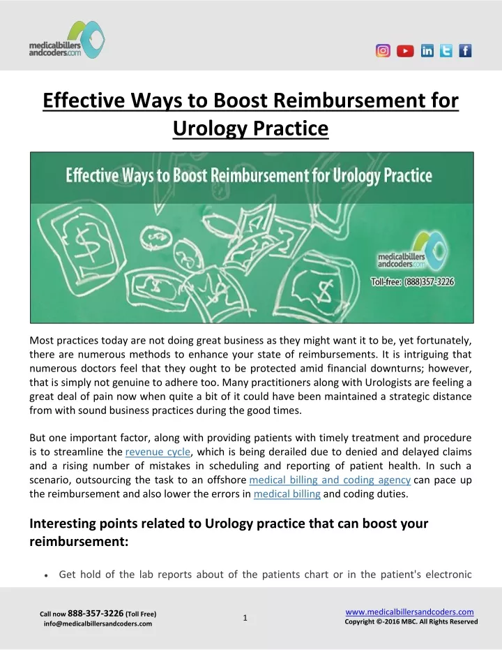 effective ways to boost reimbursement for urology