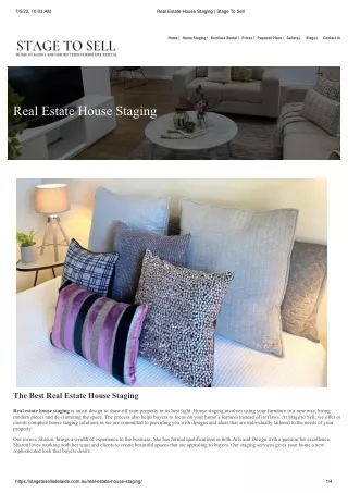 Real Estate House Staging