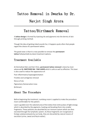 tattoo tattoo removal
