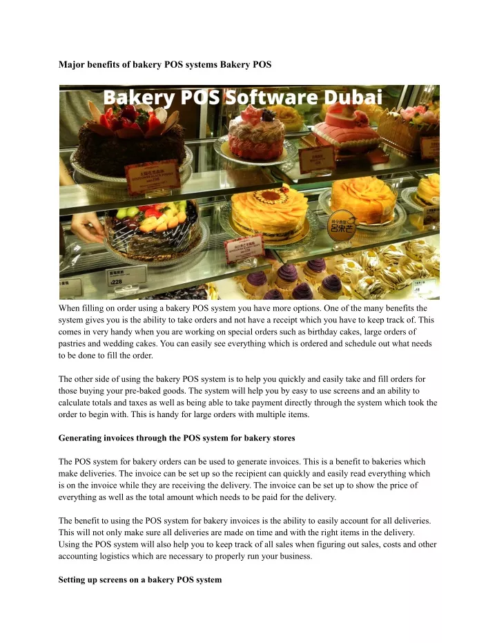 major benefits of bakery pos systems bakery pos