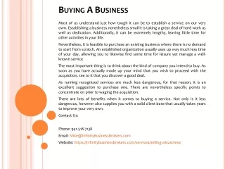 buying a business