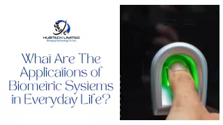 What Are The Applications Of Biometric Systems In Everyday Life?
