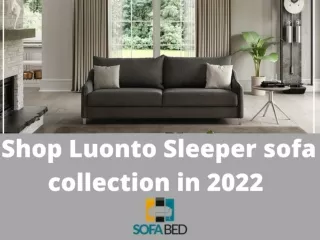 Shop Luonto Sleeper sofa collection in 2022