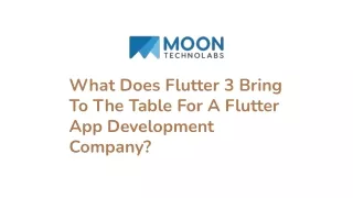 what does flutter 3 bring to the table