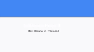 Best Gastro Hospital in Hyderabad