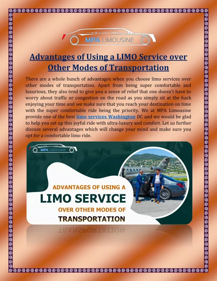 advantages of using a limo service over other