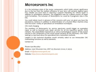 motorsports inc