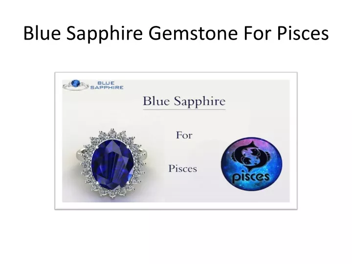 blue sapphire gemstone for pisces