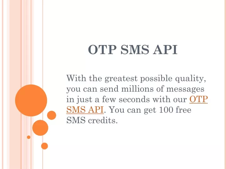 otp sms api