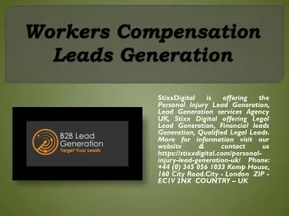 workers compensation leads generation
