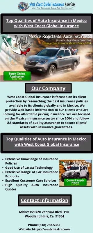 top qualities of auto insurance in mexico with