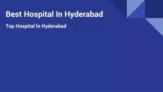 best hospital in hyderabad