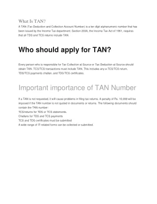 What is Tan?