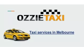 taxi services in melbourne