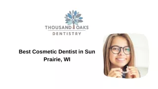 best cosmetic dentist in sun prairie wi