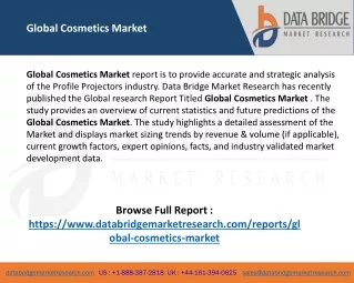 global cosmetics market