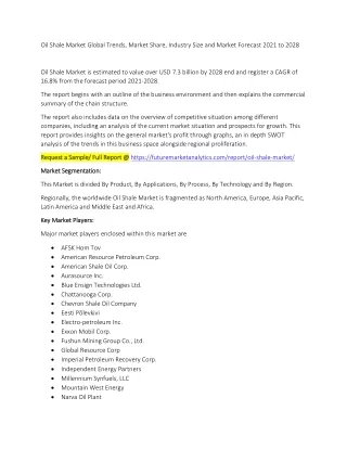 oil shale market global trends market share