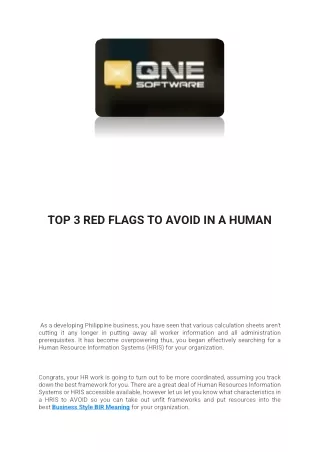top 3 red flags to avoid in a human