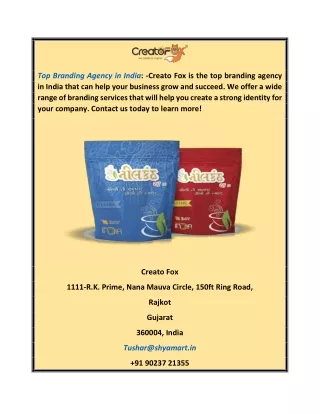 top branding agency in india creato