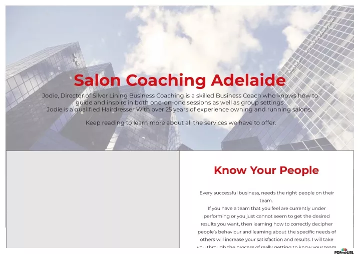 salon coaching adelaide jodie director of silver