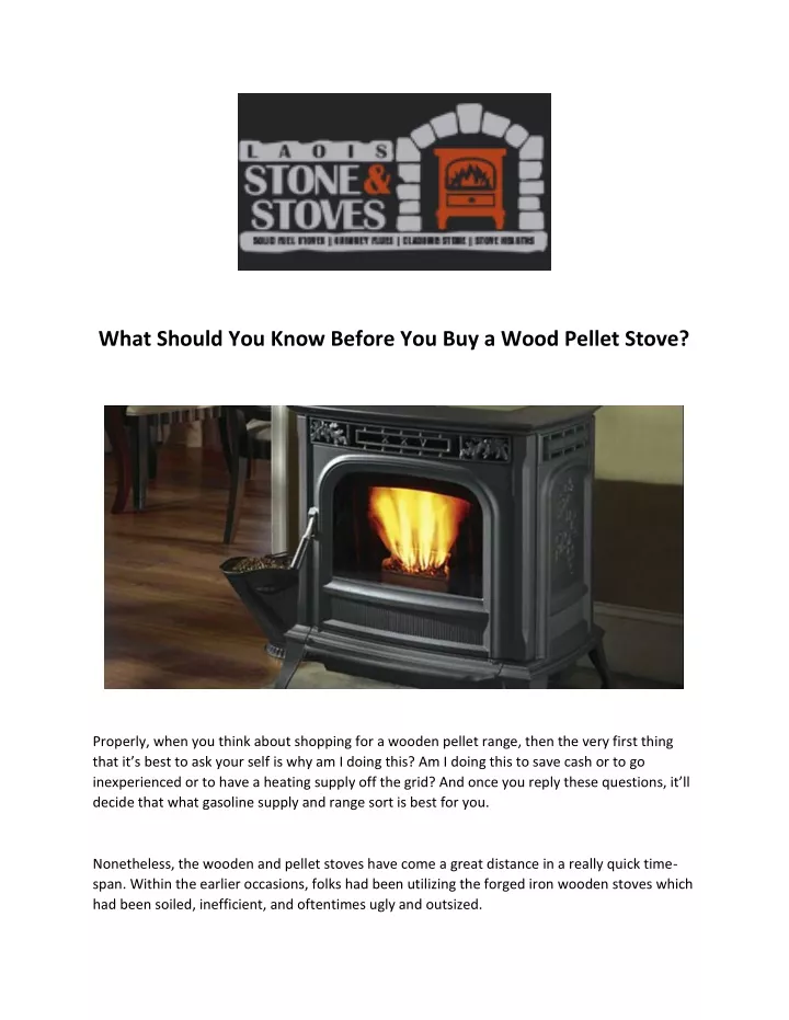 what should you know before you buy a wood pellet