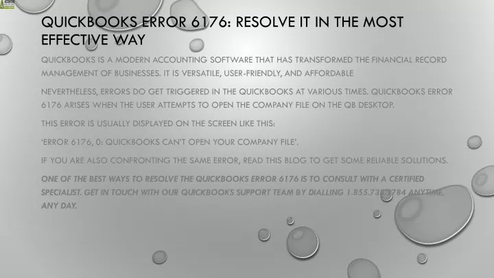 quickbooks error 6176 resolve it in the most effective way