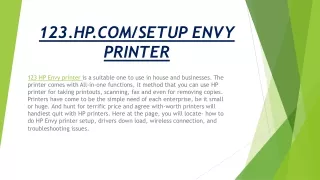 123 hp com setup envy printer