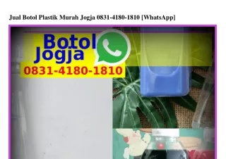 jual botol plastik murah jogja 0831 4180 1810