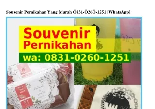 souvenir pernikahan yang murah 831 26 1251
