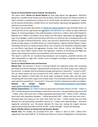 russia car rental market future outlook