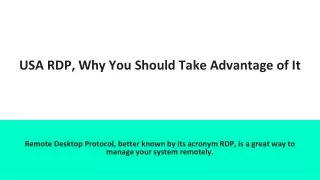 USA RDP, Why You Should Take Advantage of It