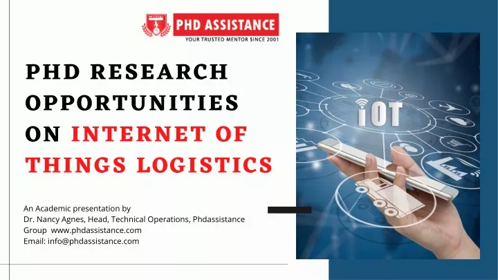 phd research opportunities on internet of things