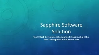sapphire software solution