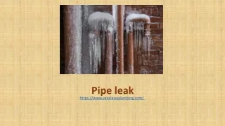 pipe leak