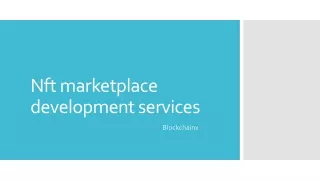 nft marketplace development services