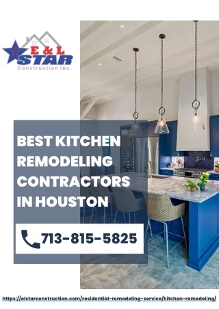 Best Kitchen Remodeling Contractors in Houston | E & L Star Construction