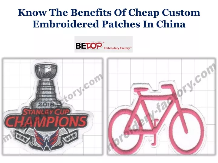 know the benefits of cheap custom embroidered