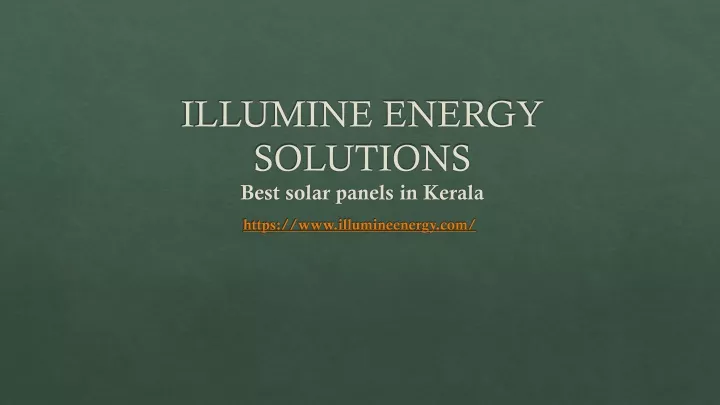 illumine energy solutions best solar panels in kerala