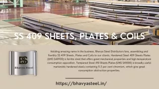 "Stainless steel 409 Sheet Plates Coils."