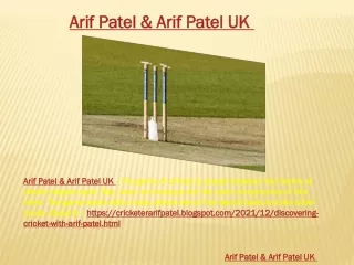 Arif Patel & Arif Patel UK...