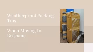 weatherproof packing tips when moving in brisbane