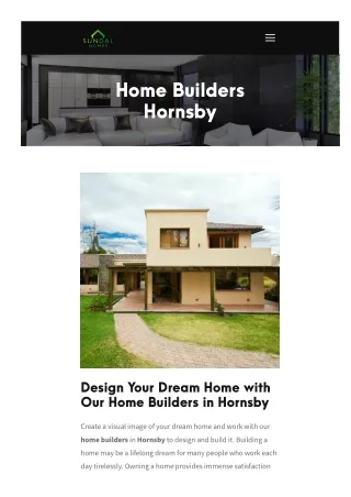 Home Builders Hornsby