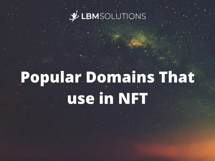 popular domains that use in nft