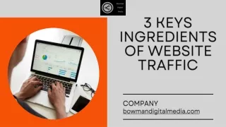3 keys ingredients of website traffic