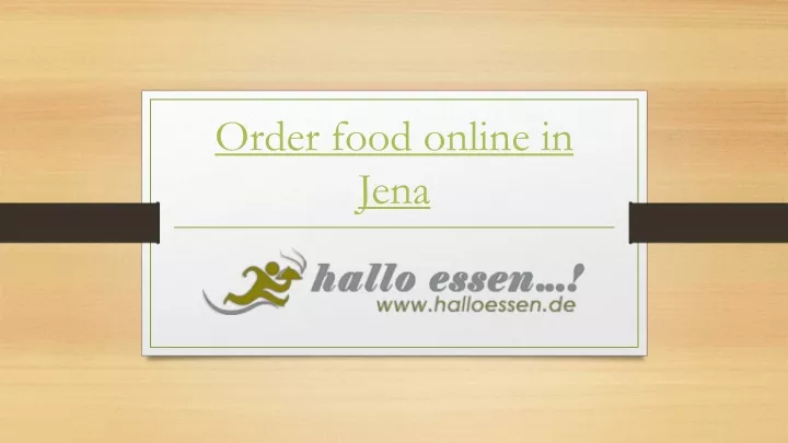 order food online in jena