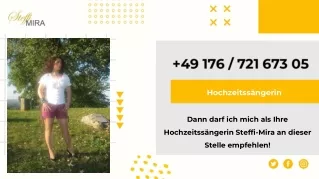 hochzeitss ngerin