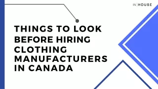 things to look
