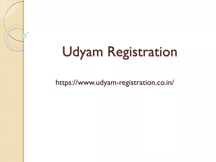 udyam registration